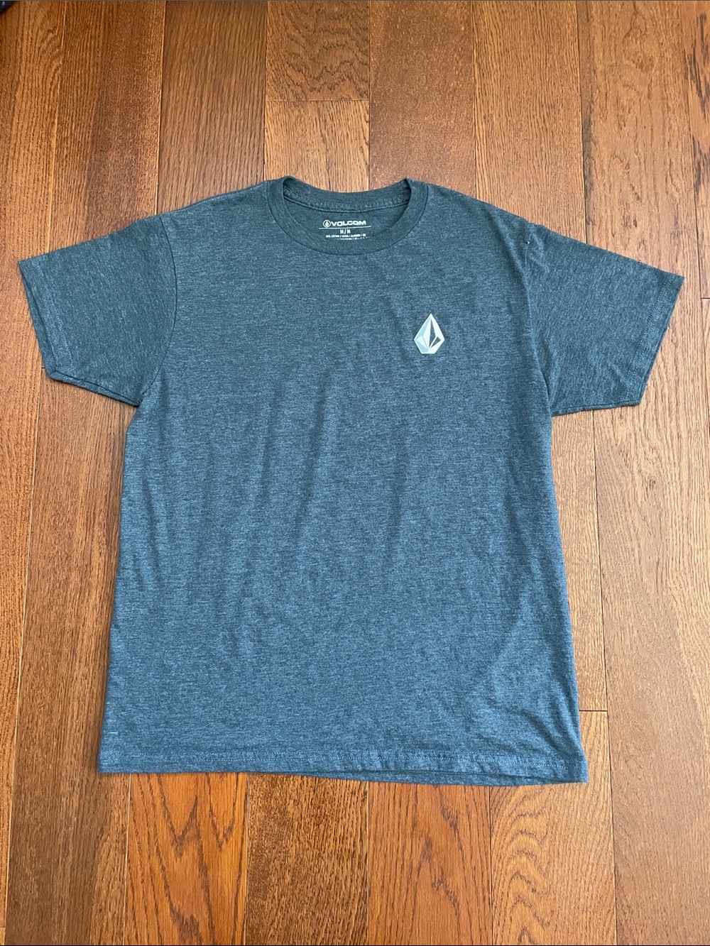 Volcom Heather Navy Short Sleeve Logo Tee